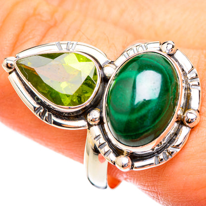 Malachite Rings handcrafted by Ana Silver Co - RING123289