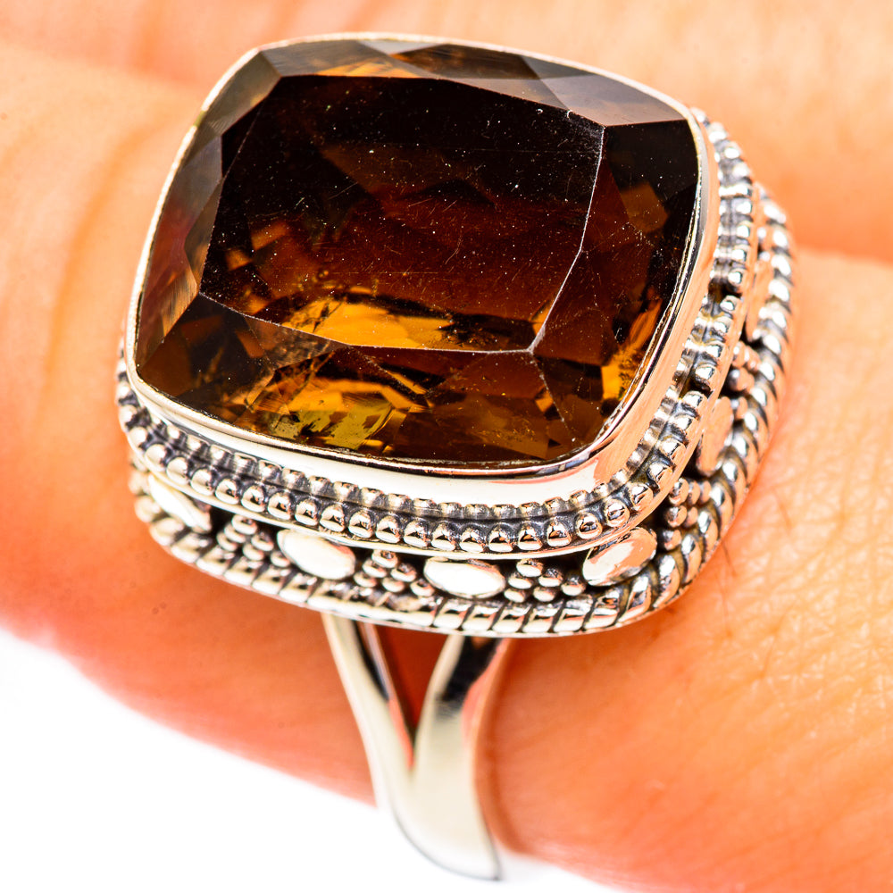 Smoky Quartz Rings handcrafted by Ana Silver Co - RING123290
