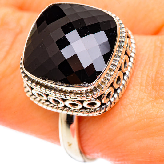 Black Onyx Rings handcrafted by Ana Silver Co - RING123298