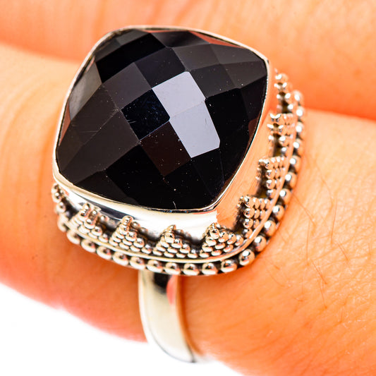 Black Onyx Rings handcrafted by Ana Silver Co - RING123299
