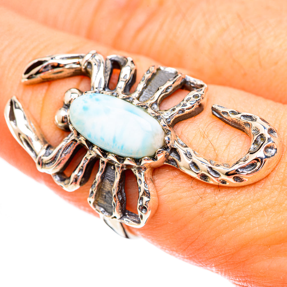 Larimar Rings handcrafted by Ana Silver Co - RING123305