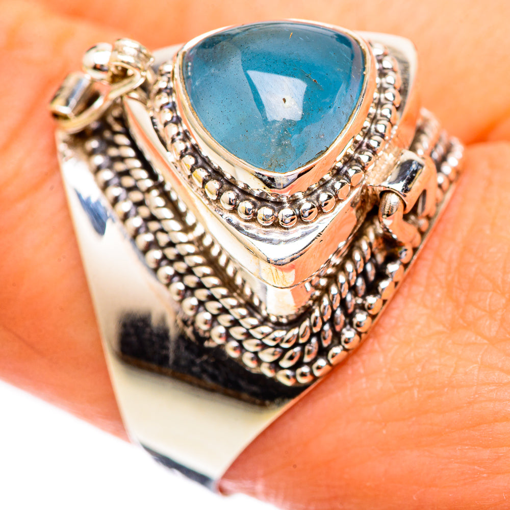 Aquamarine Rings handcrafted by Ana Silver Co - RING123306