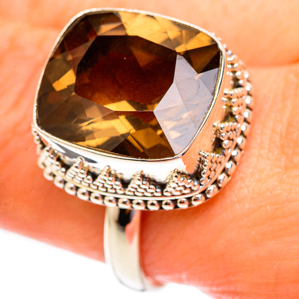 Smoky Quartz Rings handcrafted by Ana Silver Co - RING123313