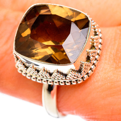Smoky Quartz Rings handcrafted by Ana Silver Co - RING123313