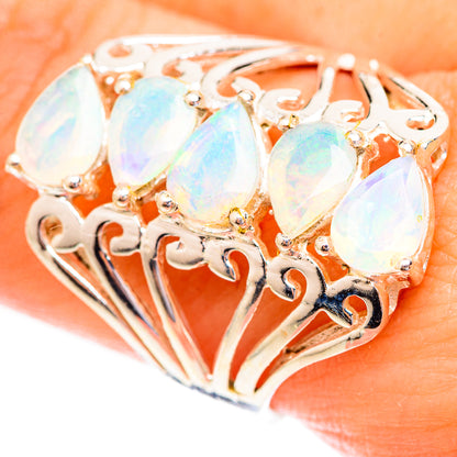 Ethiopian Opal Rings handcrafted by Ana Silver Co - RING123323