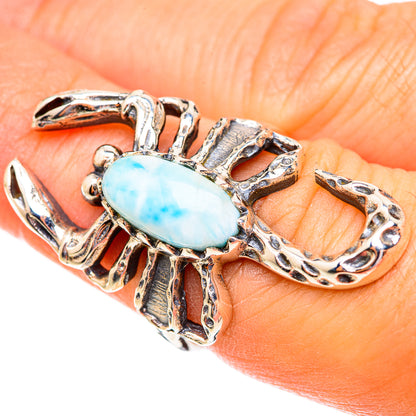 Larimar Rings handcrafted by Ana Silver Co - RING123328