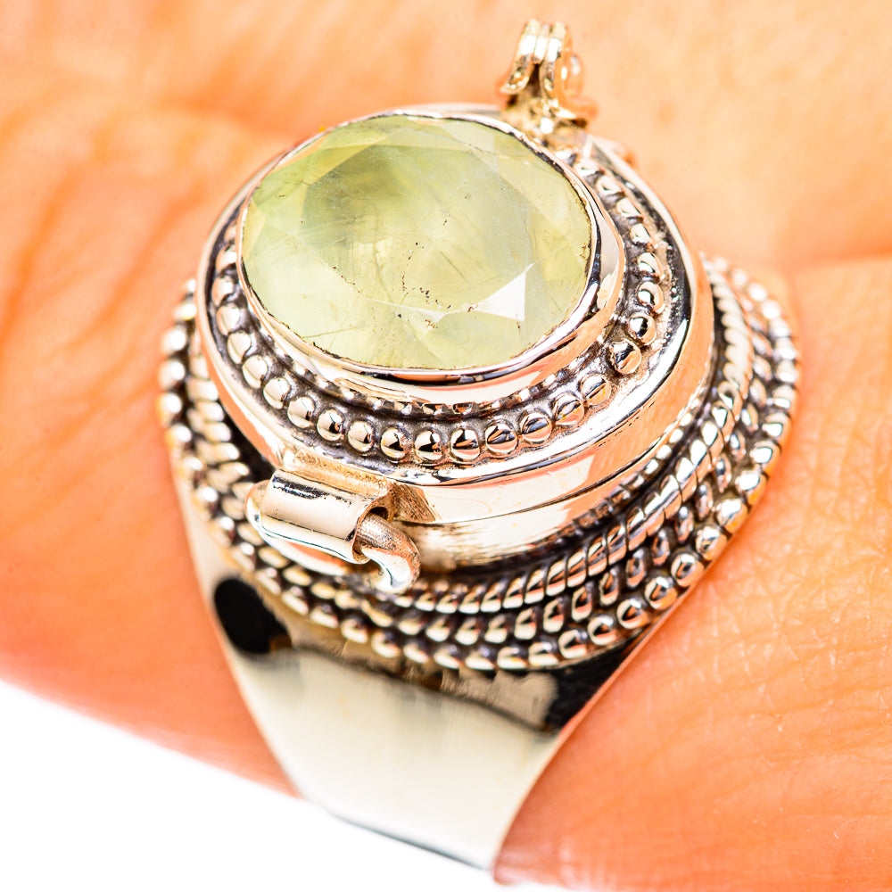 Prehnite Rings handcrafted by Ana Silver Co - RING123331