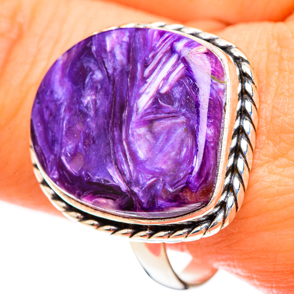 Charoite Rings handcrafted by Ana Silver Co - RING123358
