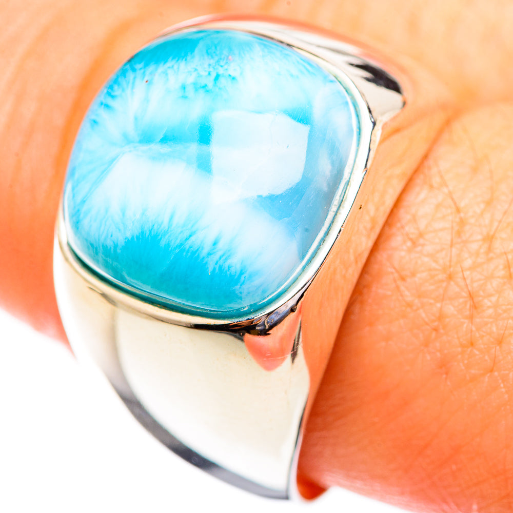 Larimar Rings handcrafted by Ana Silver Co - RING123365