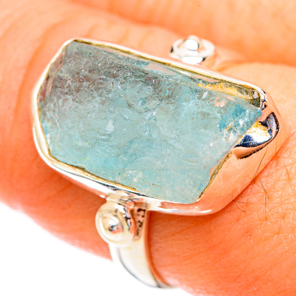 Aquamarine Rings handcrafted by Ana Silver Co - RING123368