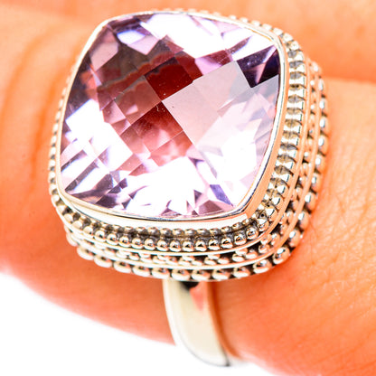 Pink Amethyst Rings handcrafted by Ana Silver Co - RING123375