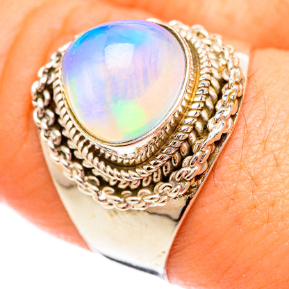 Ethiopian Opal Rings handcrafted by Ana Silver Co - RING123378