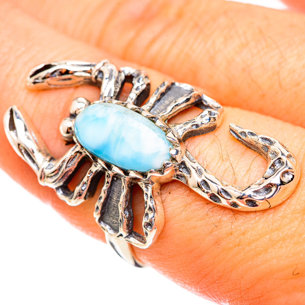 Larimar Rings handcrafted by Ana Silver Co - RING123382