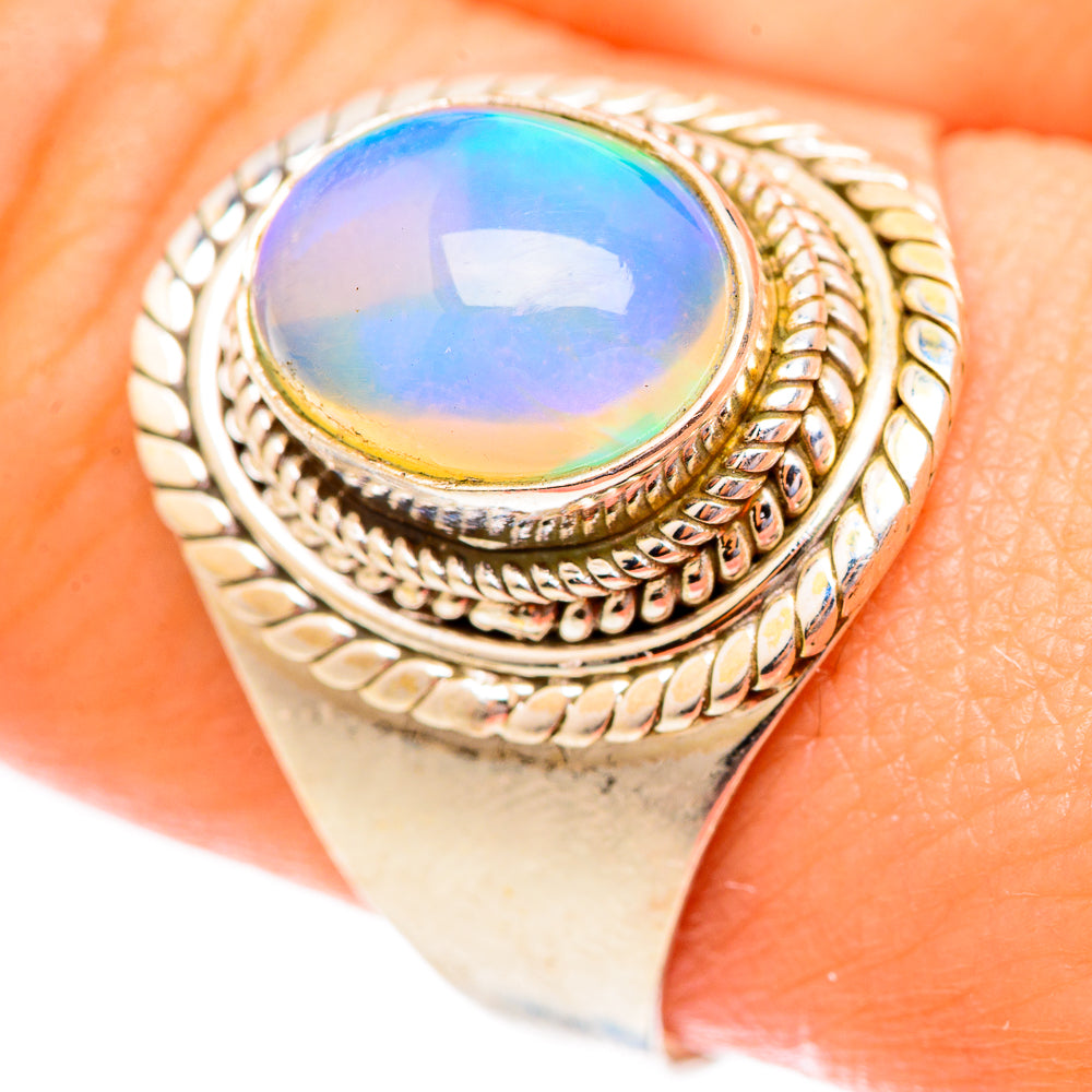 Ethiopian Opal Rings handcrafted by Ana Silver Co - RING123396