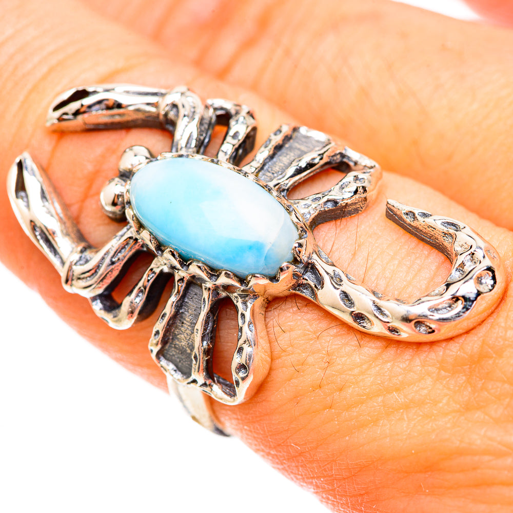 Larimar Rings handcrafted by Ana Silver Co - RING123399