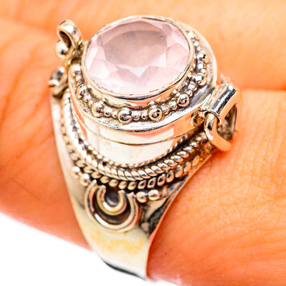 Rose Quartz Rings handcrafted by Ana Silver Co - RING123406