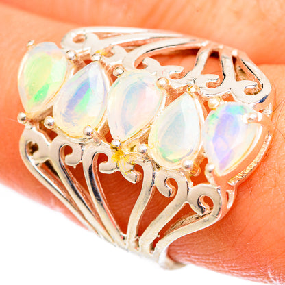 Ethiopian Opal Rings handcrafted by Ana Silver Co - RING123410