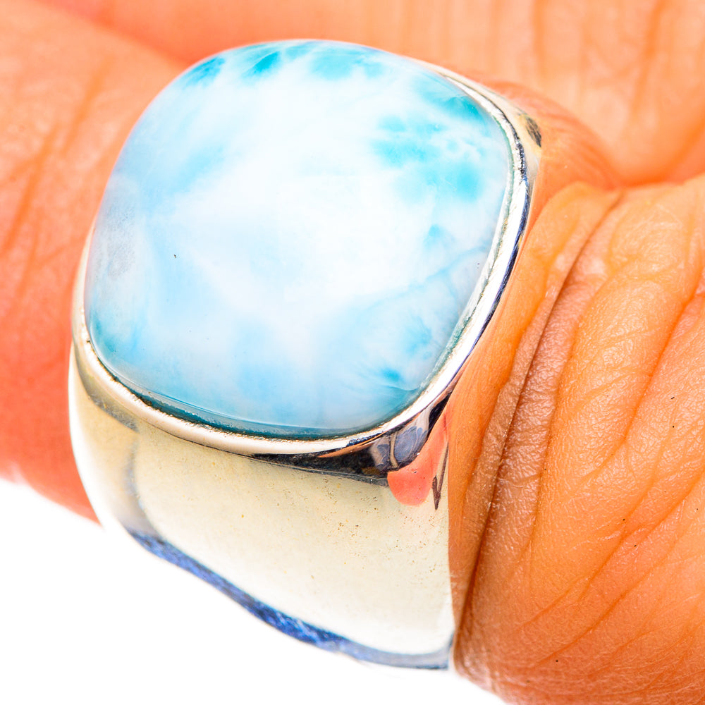 Larimar Rings handcrafted by Ana Silver Co - RING123413