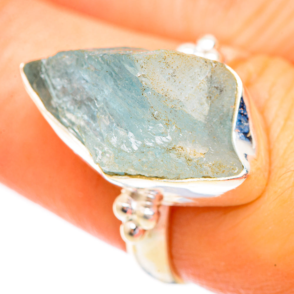 Aquamarine Rings handcrafted by Ana Silver Co - RING123414