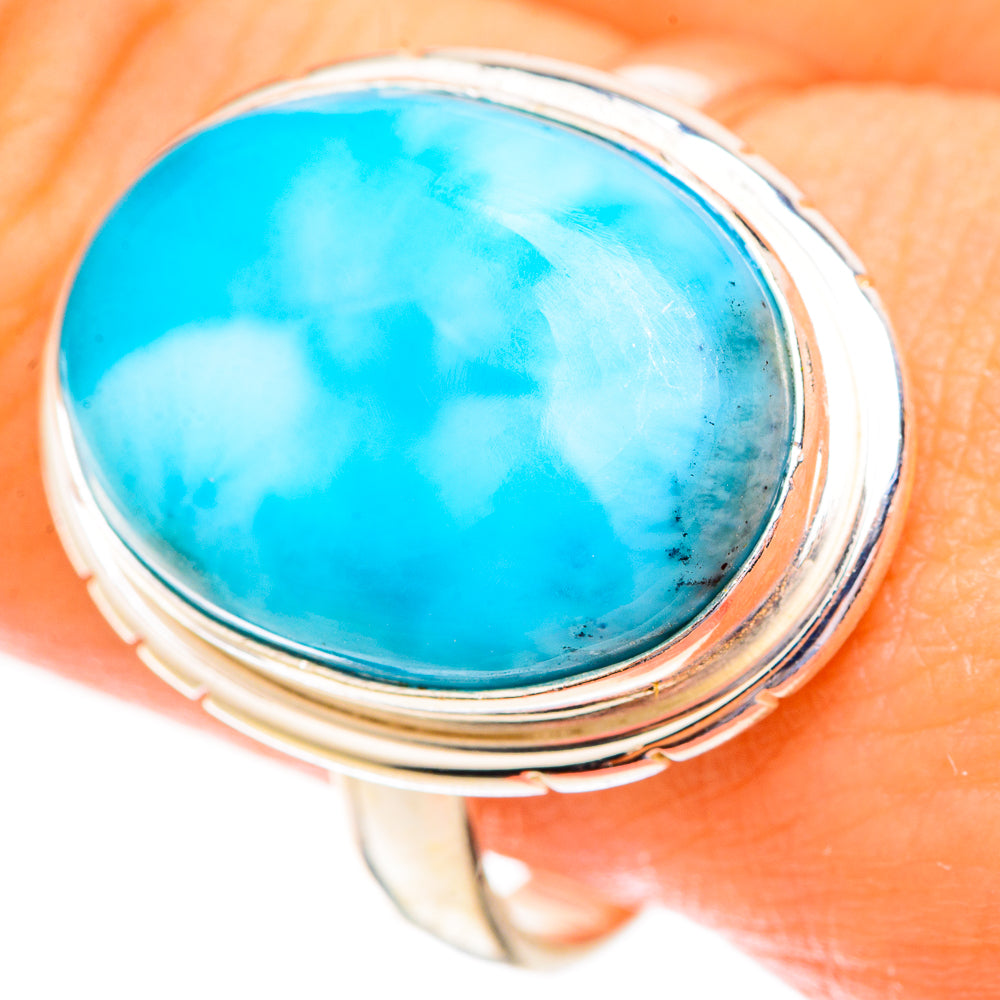 Larimar Rings handcrafted by Ana Silver Co - RING123419