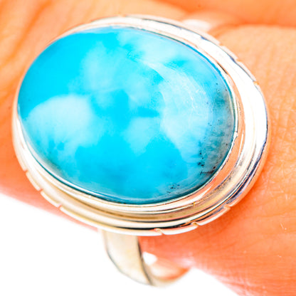 Larimar Rings handcrafted by Ana Silver Co - RING123419