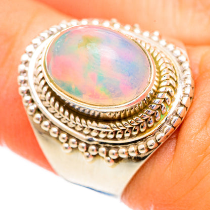 Ethiopian Opal Rings handcrafted by Ana Silver Co - RING123425