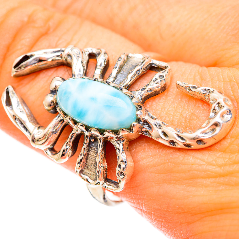 Larimar Rings handcrafted by Ana Silver Co - RING123427