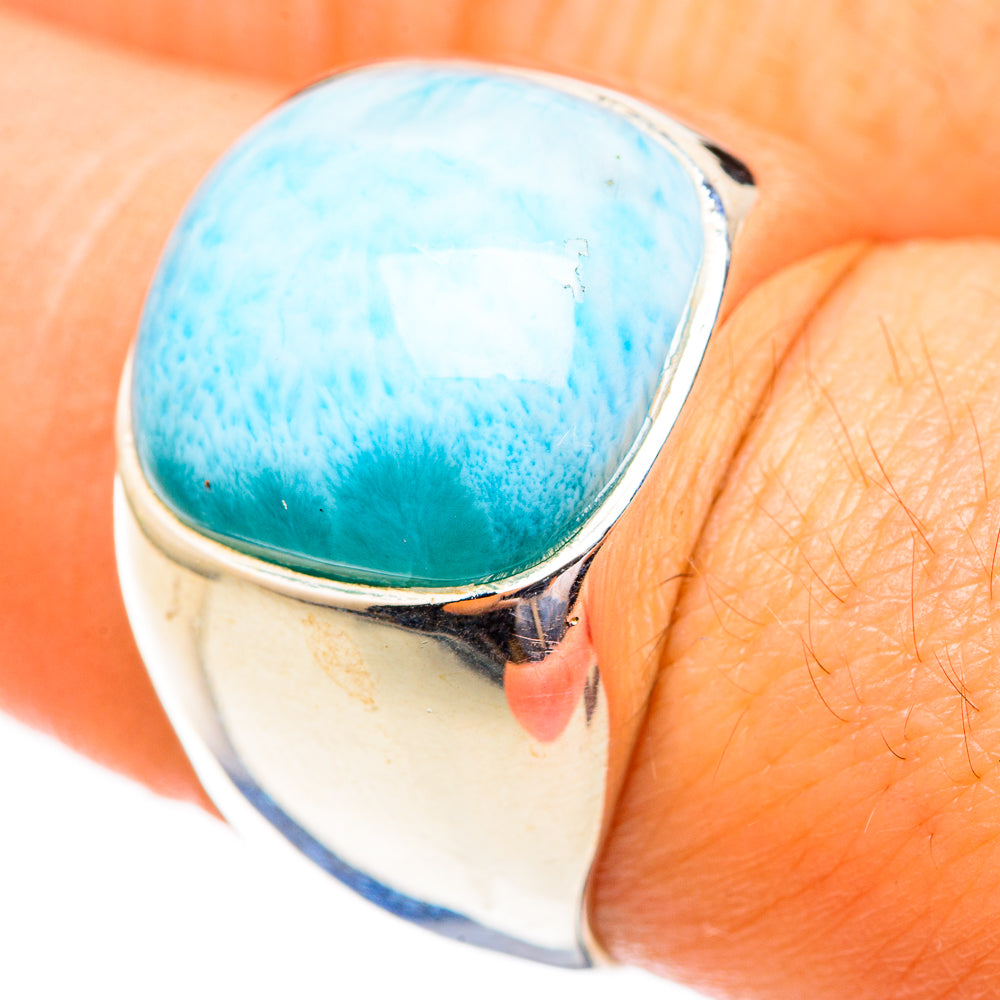 Larimar Rings handcrafted by Ana Silver Co - RING123433