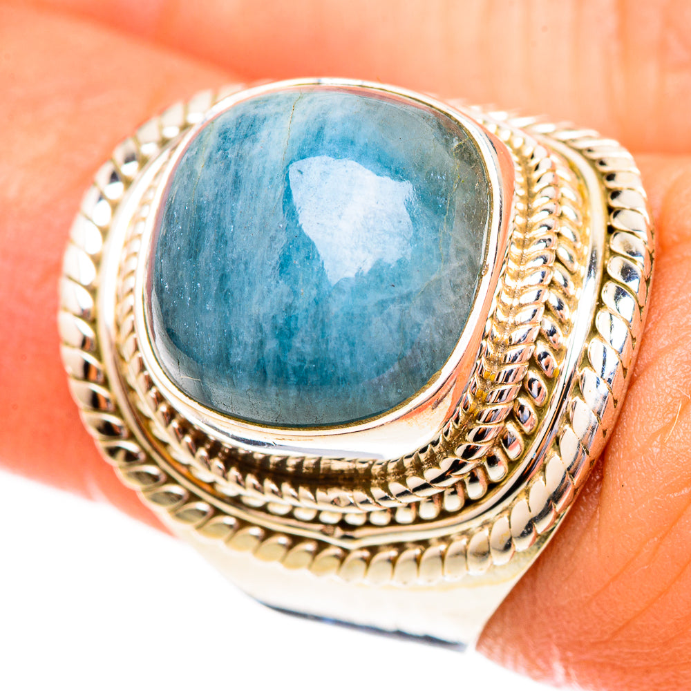Aquamarine Rings handcrafted by Ana Silver Co - RING123437