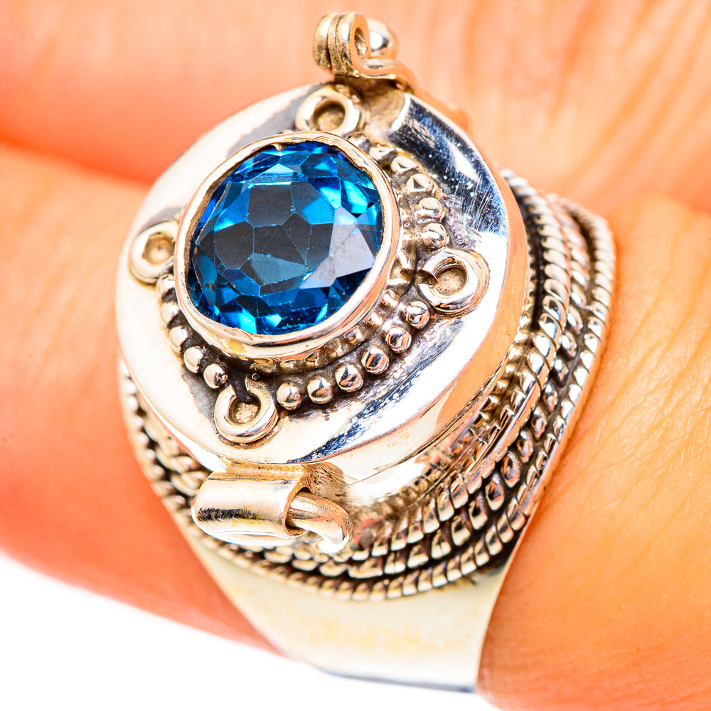 Swiss Blue Topaz Rings handcrafted by Ana Silver Co - RING123439