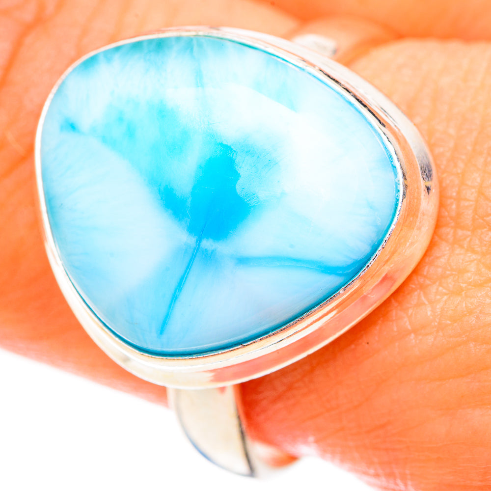 Larimar Rings handcrafted by Ana Silver Co - RING123441