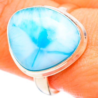 Larimar Rings handcrafted by Ana Silver Co - RING123441