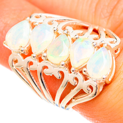 Ethiopian Opal Rings handcrafted by Ana Silver Co - RING123445