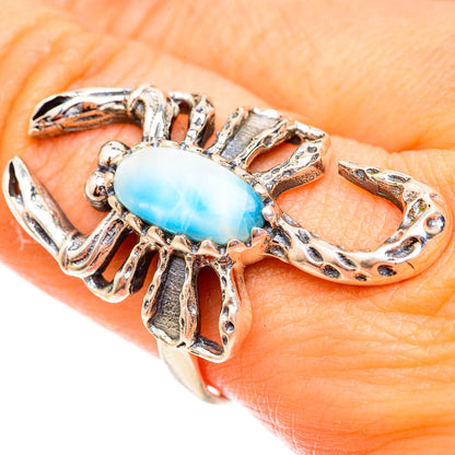Larimar Rings handcrafted by Ana Silver Co - RING123448