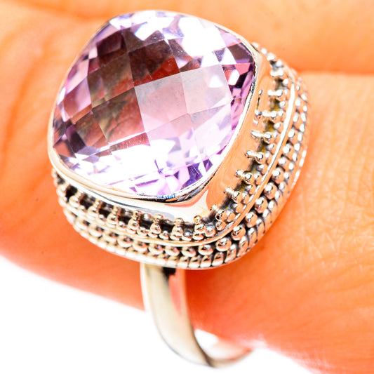 Pink Amethyst Rings handcrafted by Ana Silver Co - RING123463