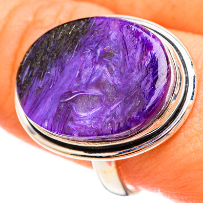 Charoite Rings handcrafted by Ana Silver Co - RING123464