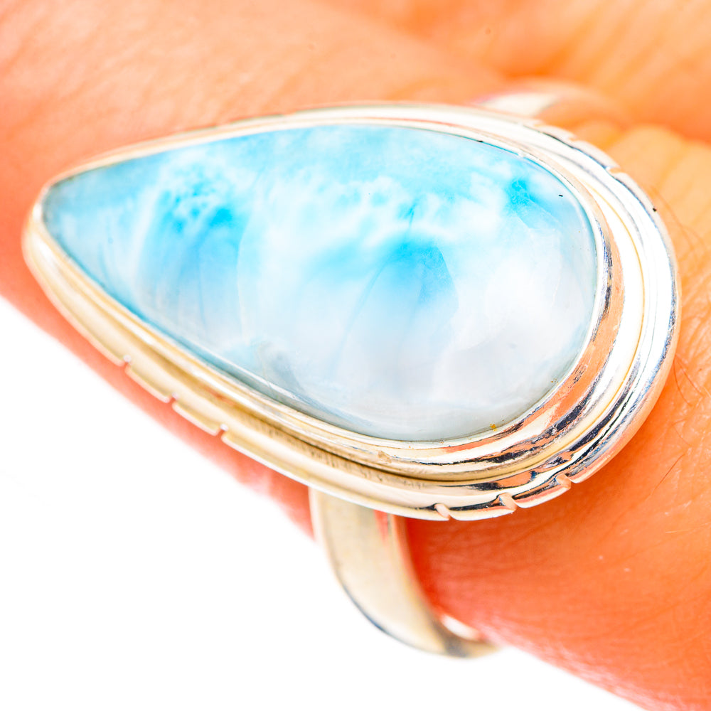 Larimar Rings handcrafted by Ana Silver Co - RING123477