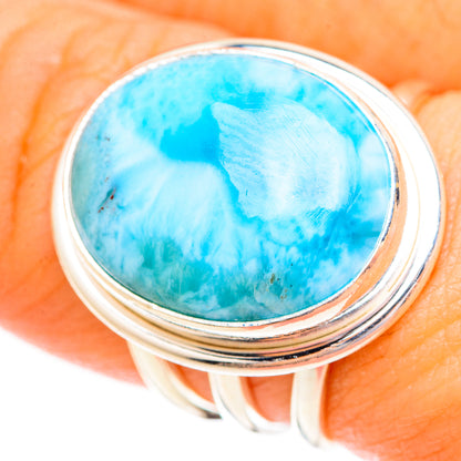 Larimar Rings handcrafted by Ana Silver Co - RING123480