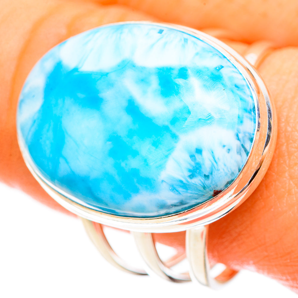 Larimar Rings handcrafted by Ana Silver Co - RING123483