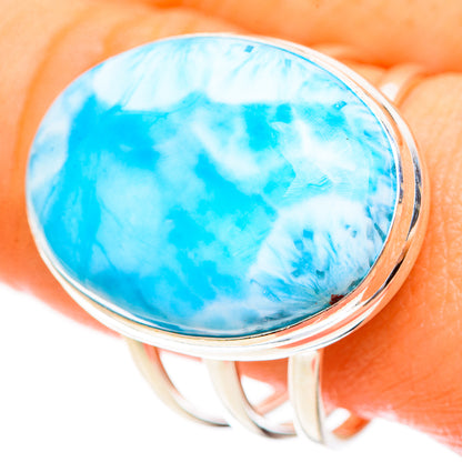 Larimar Rings handcrafted by Ana Silver Co - RING123483