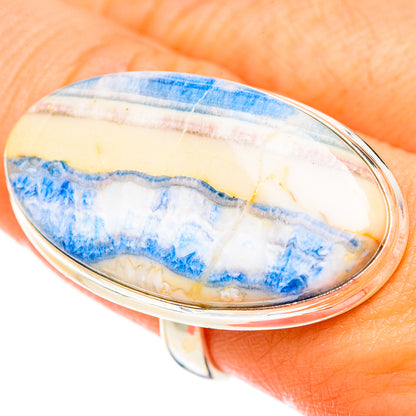 Blue Scheelite Rings handcrafted by Ana Silver Co - RING123484