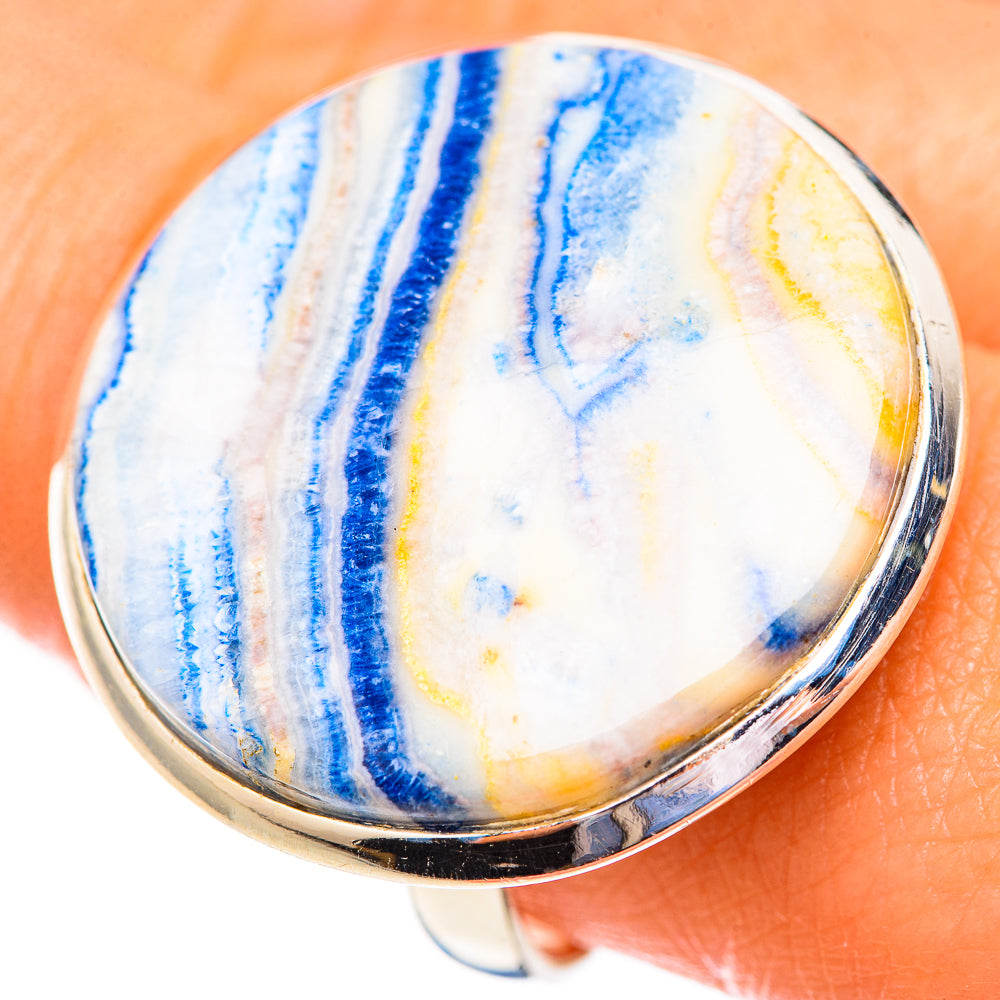 Blue Scheelite Rings handcrafted by Ana Silver Co - RING123485