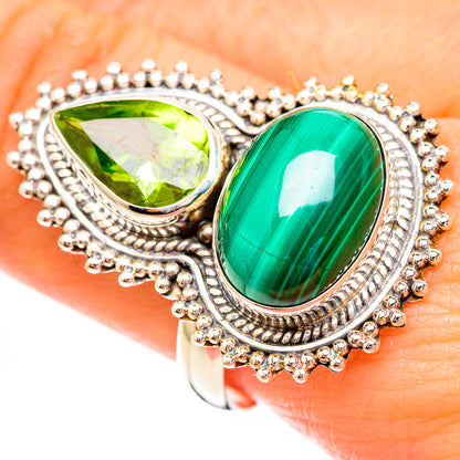 Malachite Rings handcrafted by Ana Silver Co - RING123491
