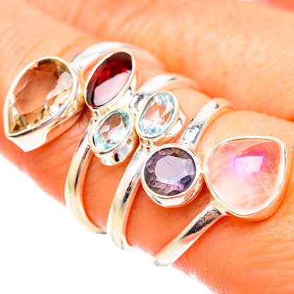 Rose Quartz Rings handcrafted by Ana Silver Co - RING123503