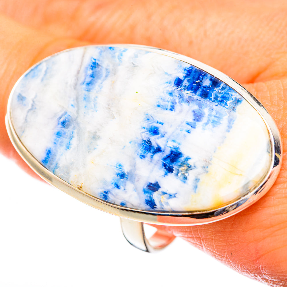 Blue Scheelite Rings handcrafted by Ana Silver Co - RING123509
