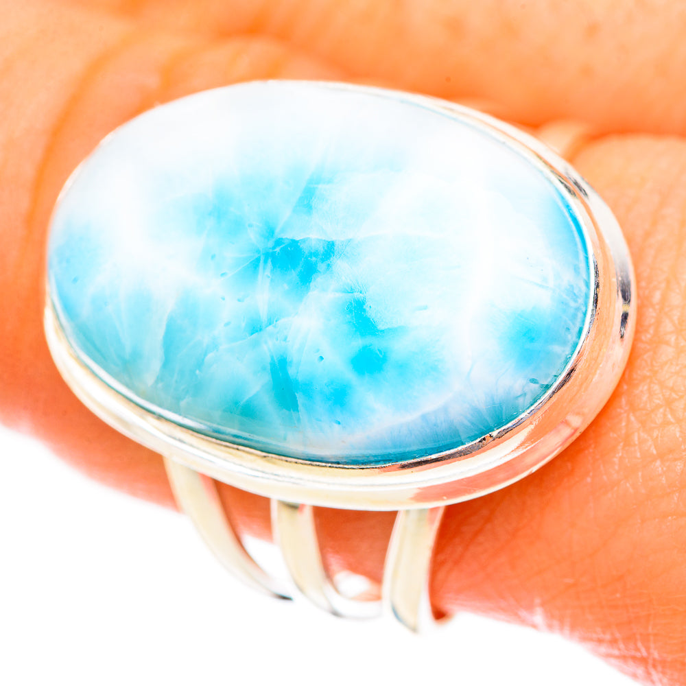 Larimar Rings handcrafted by Ana Silver Co - RING123510