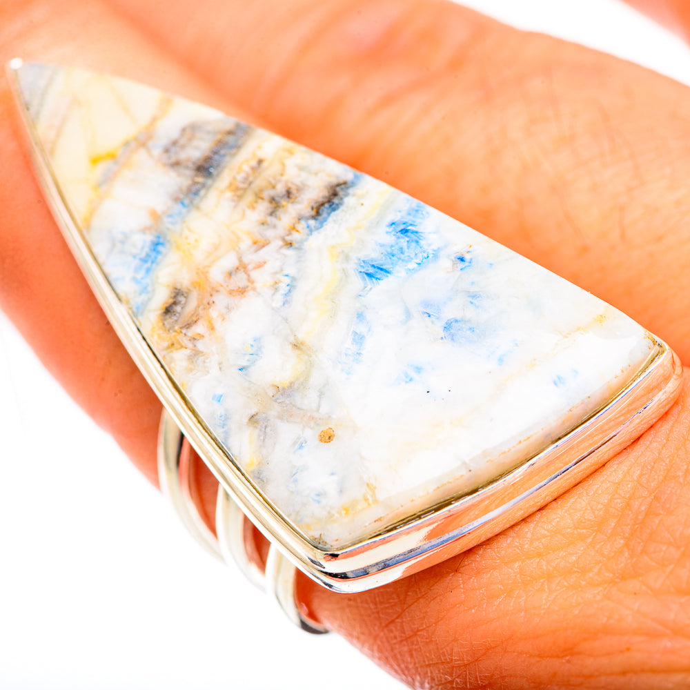 Blue Scheelite Rings handcrafted by Ana Silver Co - RING123514