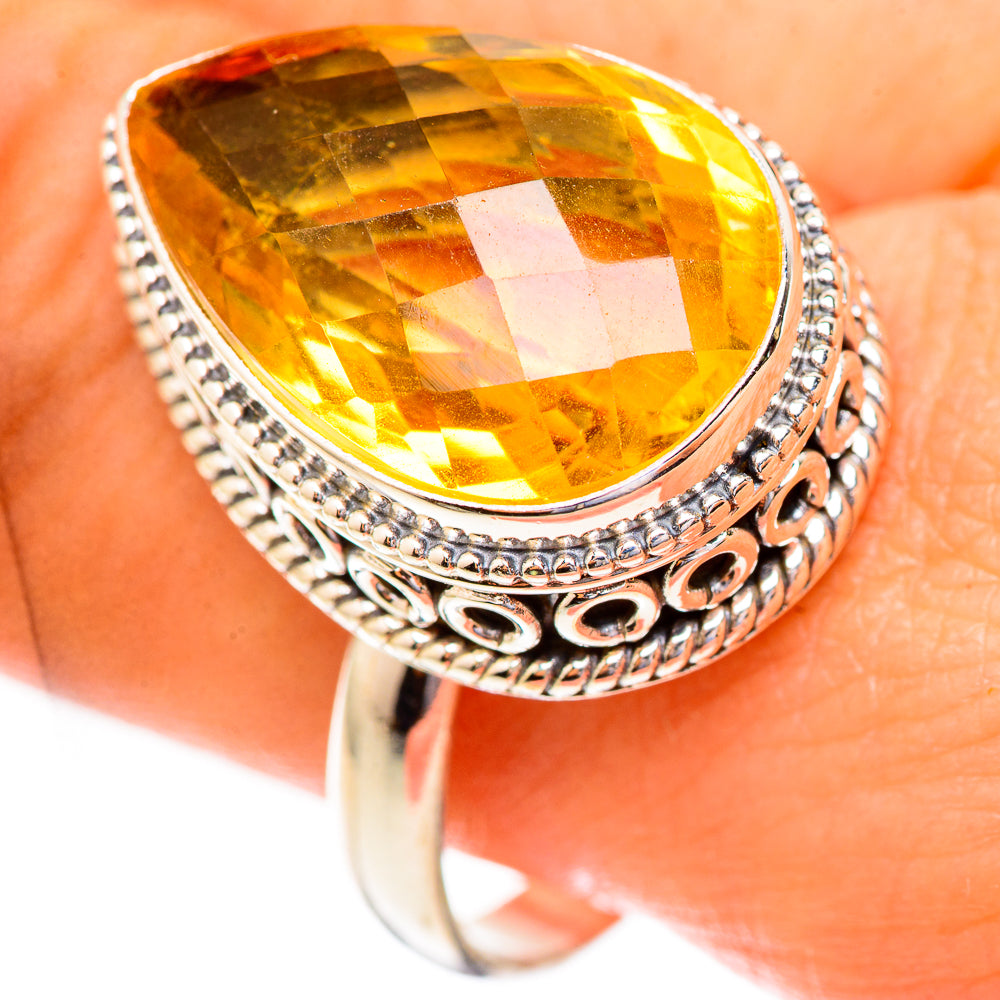 Citrine Rings handcrafted by Ana Silver Co - RING123516