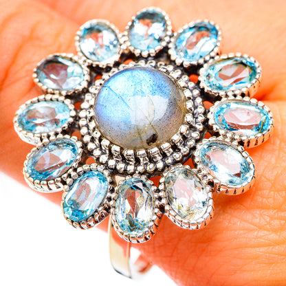 Labradorite Rings handcrafted by Ana Silver Co - RING123531