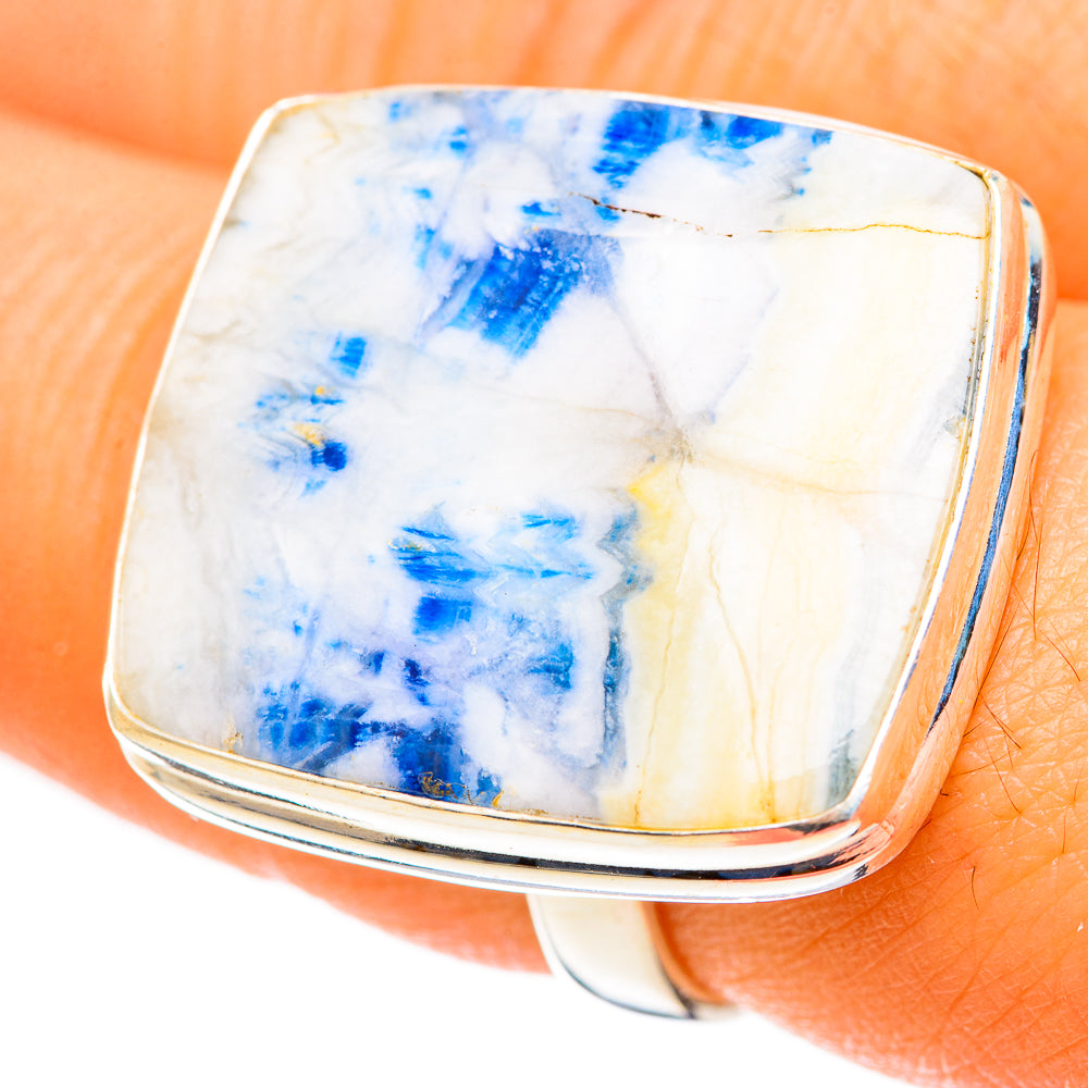 Blue Scheelite Rings handcrafted by Ana Silver Co - RING123535